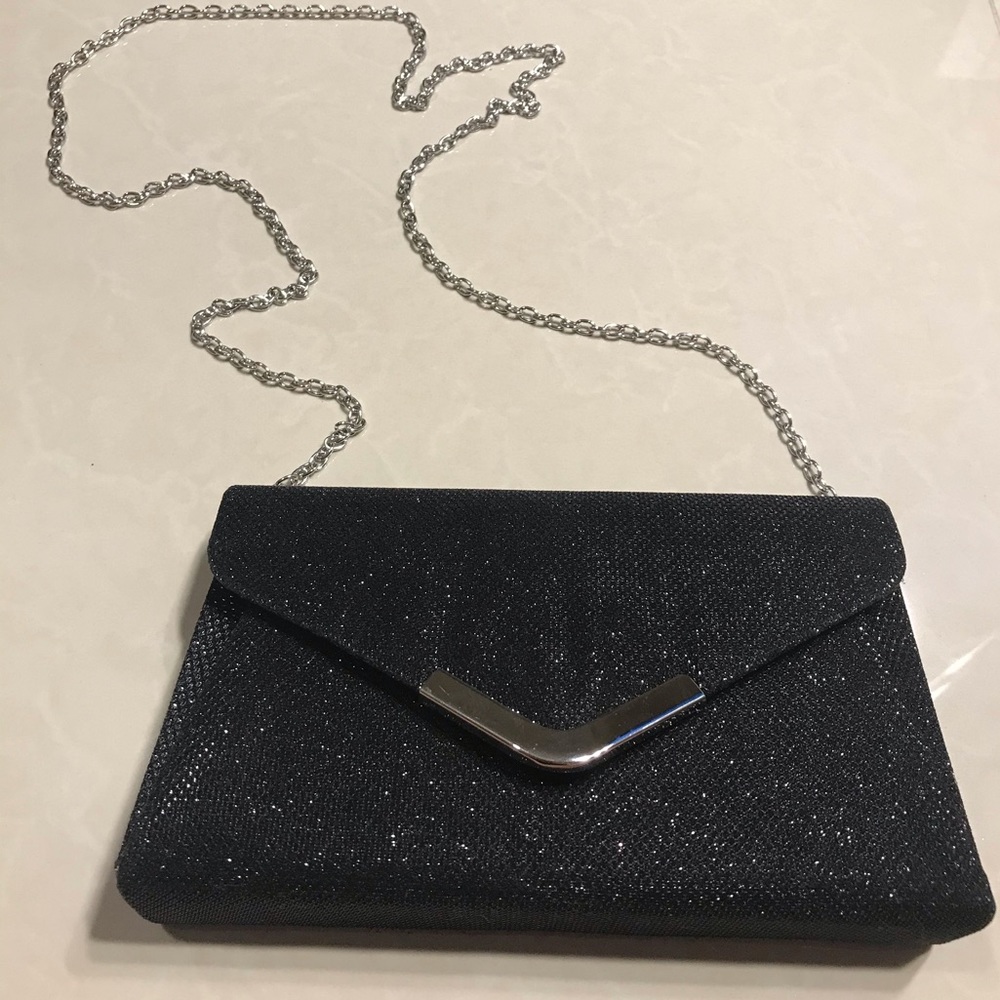 Evening Chain Black Crossbody Elegant Bag Blush